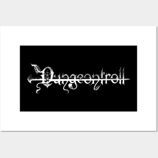 Dungeontroll White Logo (Sword) Posters and Art